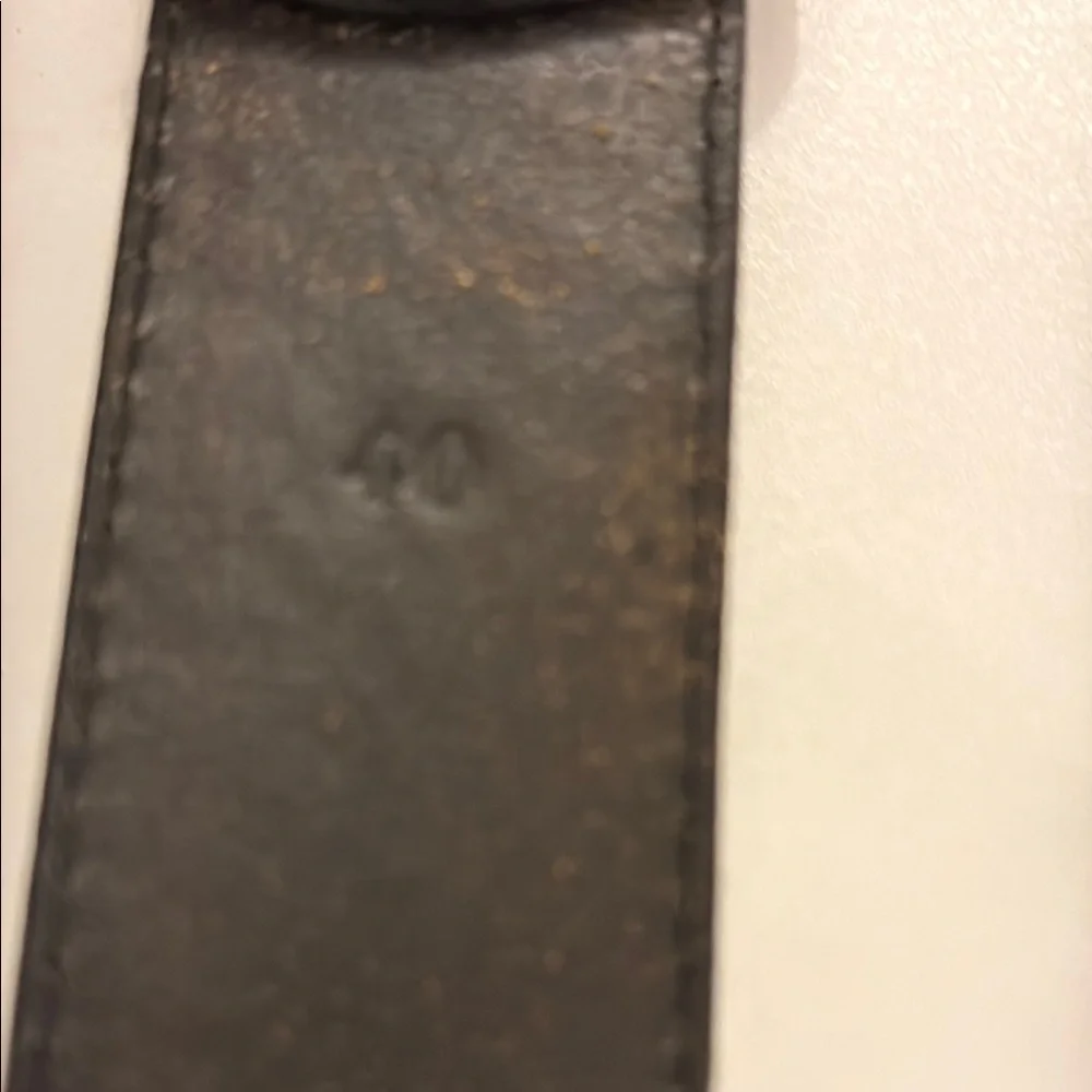Black and Tan Woven Leather Belt with Silver Buckle